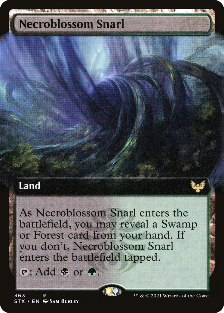Necroblossom Snarl (Extended Art) [Strixhaven: School of Mages] - The Mythic Store | 24h Order Processing