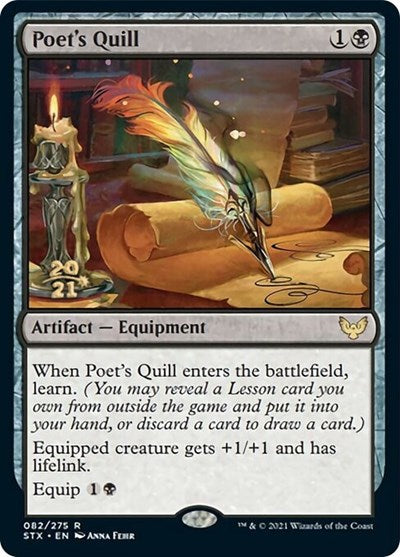 Poet's Quill [Strixhaven: School of Mages Prerelease Promos] - The Mythic Store | 24h Order Processing