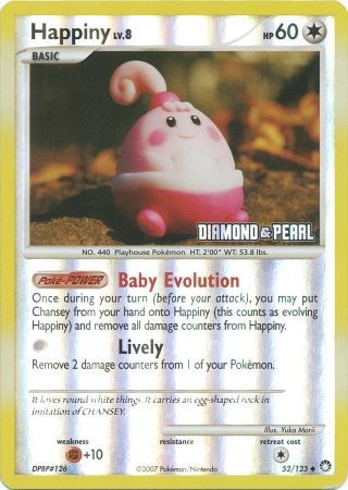 Happiny (52/123) [Burger King Promos: 2008 Collection] - The Mythic Store | 24h Order Processing