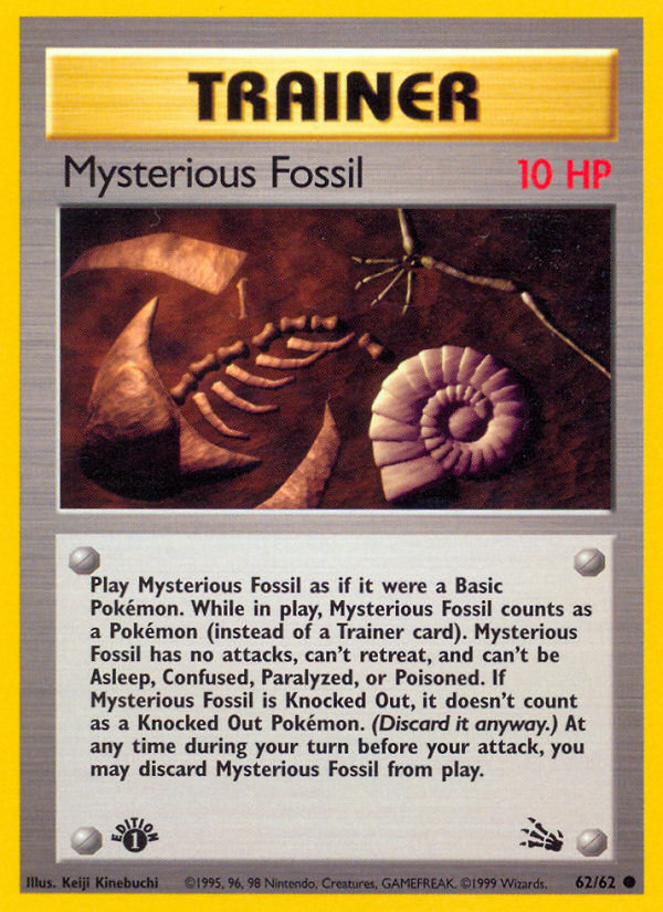 Mysterious Fossil (62/62) [Fossil 1st Edition] - The Mythic Store | 24h Order Processing