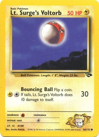 Lt. Surge's Voltorb (86/132) [Gym Challenge Unlimited] - The Mythic Store | 24h Order Processing