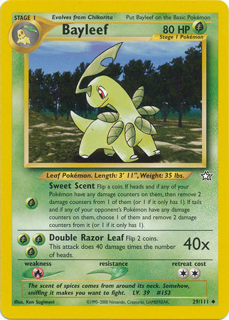 Bayleef (29/111) [Neo Genesis Unlimited] - The Mythic Store | 24h Order Processing