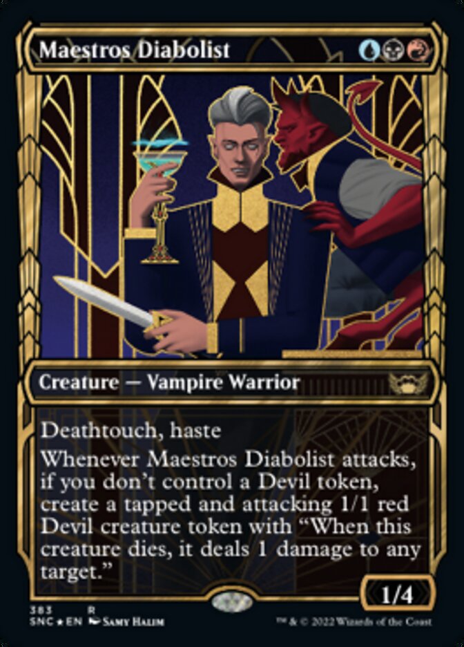 Maestros Diabolist (Showcase Golden Age Gilded Foil) [Streets of New Capenna] - The Mythic Store | 24h Order Processing