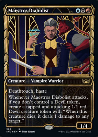 Maestros Diabolist (Showcase Golden Age Gilded Foil) [Streets of New Capenna] - The Mythic Store | 24h Order Processing