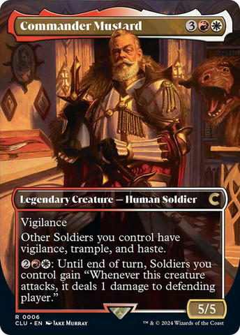Commander Mustard (Borderless) [Ravnica: Clue Edition] - The Mythic Store | 24h Order Processing