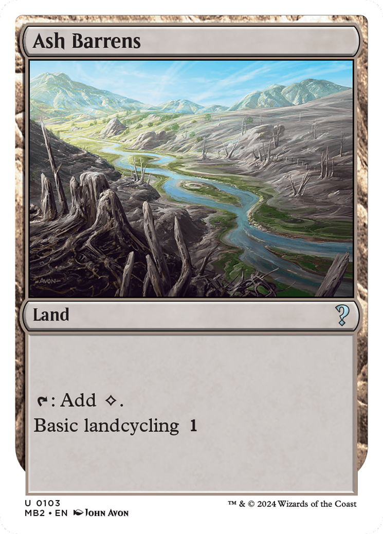 Ash Barrens (White Border) [Mystery Booster 2] - The Mythic Store | 24h Order Processing