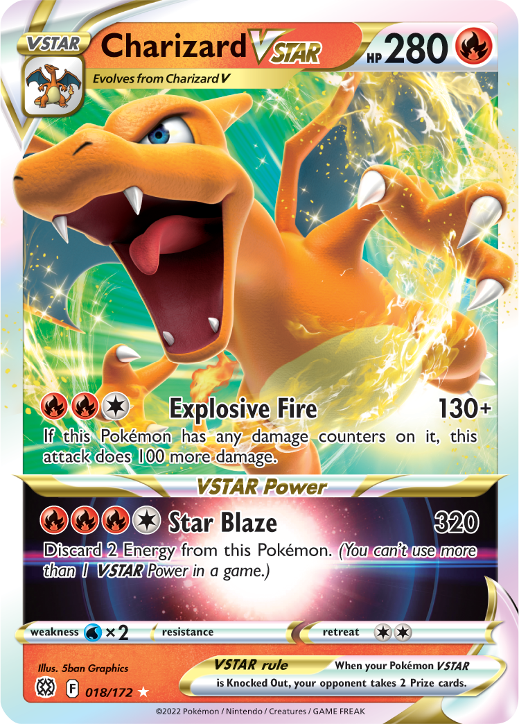 Charizard VSTAR (018/172) [Sword & Shield: Brilliant Stars] - The Mythic Store | 24h Order Processing