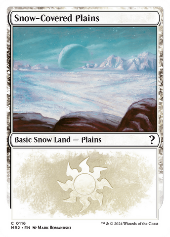 Snow-Covered Plains (White Border) [Mystery Booster 2] - The Mythic Store | 24h Order Processing