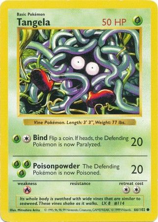 Tangela (66/102) [Base Set Shadowless Unlimited] - The Mythic Store | 24h Order Processing