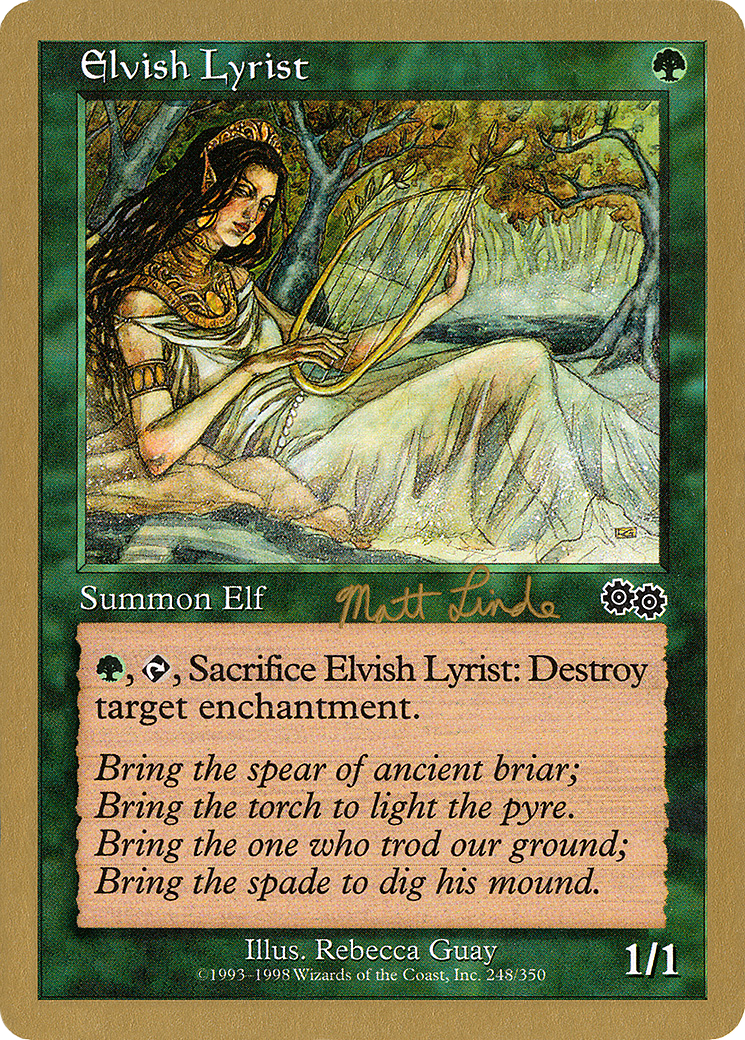 Elvish Lyrist (Matt Linde) [World Championship Decks 1999] - The Mythic Store | 24h Order Processing