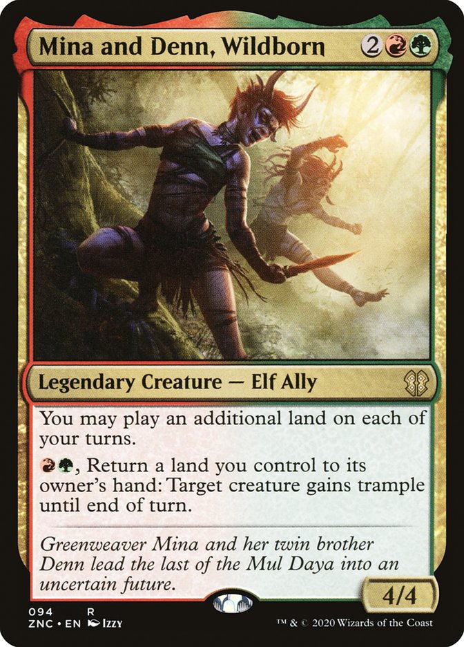 Mina and Denn, Wildborn [Zendikar Rising Commander] - The Mythic Store | 24h Order Processing