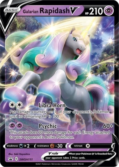 Galarian Rapidash V (SWSH111) [Sword & Shield: Black Star Promos] - The Mythic Store | 24h Order Processing