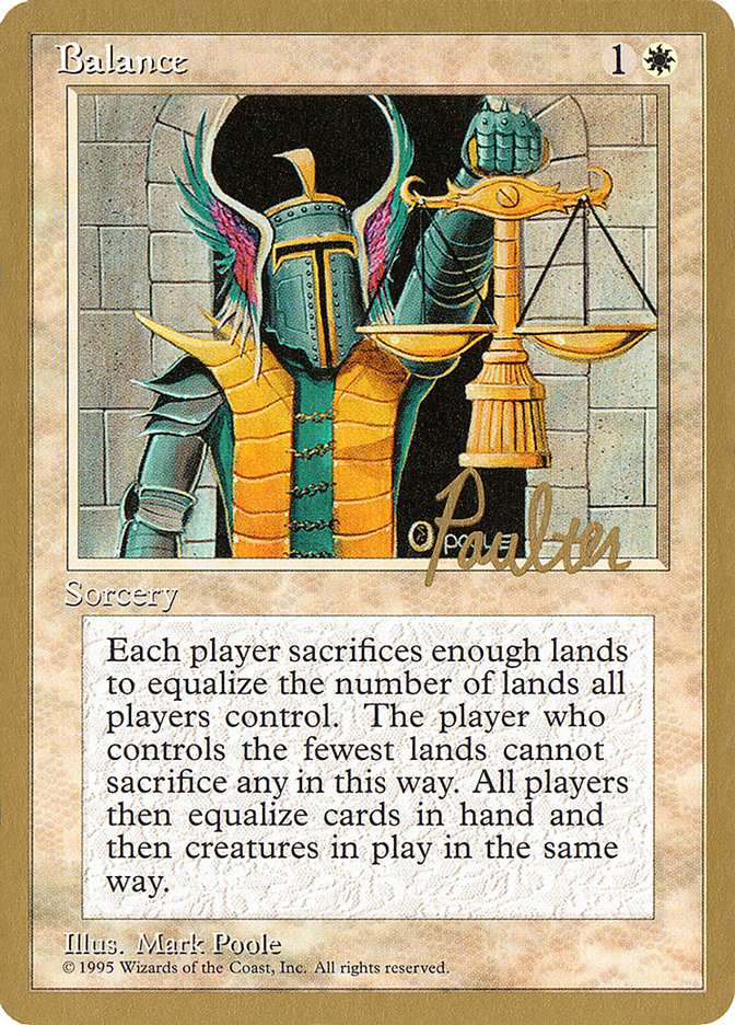 Balance (Preston Poulter) [Pro Tour Collector Set] - The Mythic Store | 24h Order Processing