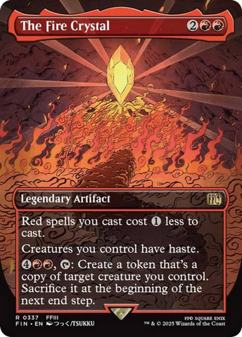 The Fire Crystal (Borderless) [FINAL FANTASY] - The Mythic Store | 24h Order Processing