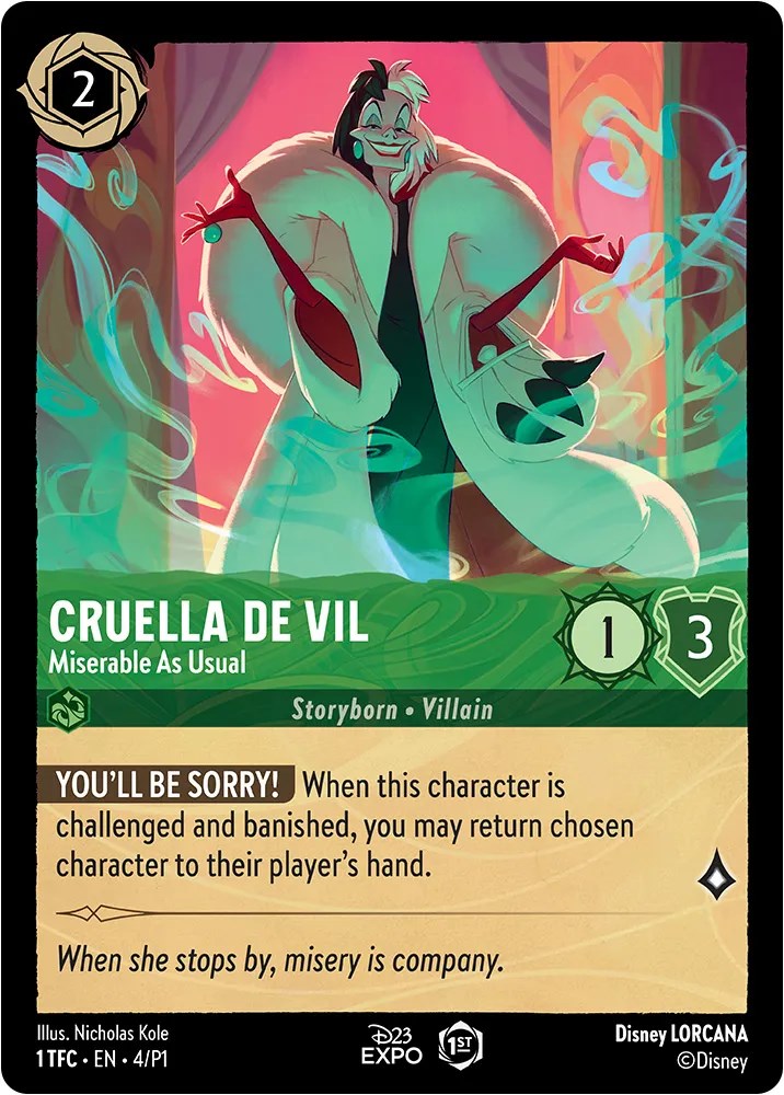 Cruella de Vil (4) [D23 Promos] - The Mythic Store | 24h Order Processing