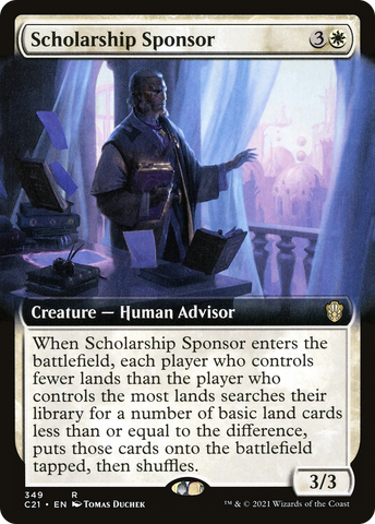 Scholarship Sponsor (Extended Art) [Commander 2021] - The Mythic Store | 24h Order Processing