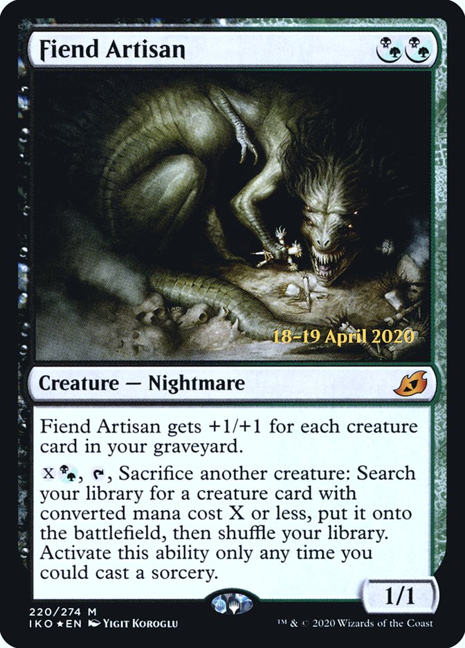 Fiend Artisan [Ikoria: Lair of Behemoths Prerelease Promos] - The Mythic Store | 24h Order Processing