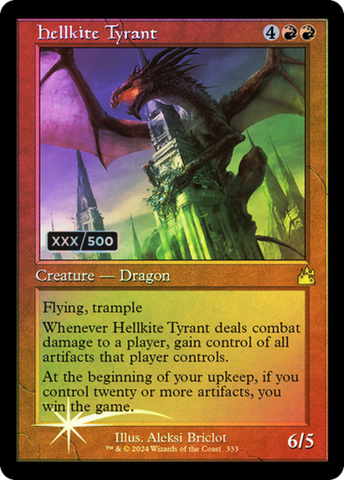 Hellkite Tyrant (Retro) (Serialized) [Ravnica Remastered] - The Mythic Store | 24h Order Processing
