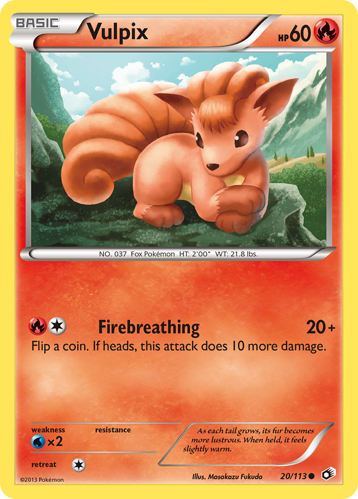 Vulpix (20/113) [Black & White: Legendary Treasures] - The Mythic Store | 24h Order Processing
