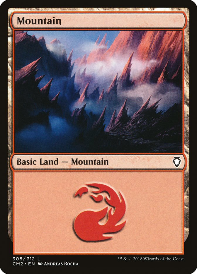Mountain (305) [Commander Anthology Volume II] - The Mythic Store | 24h Order Processing