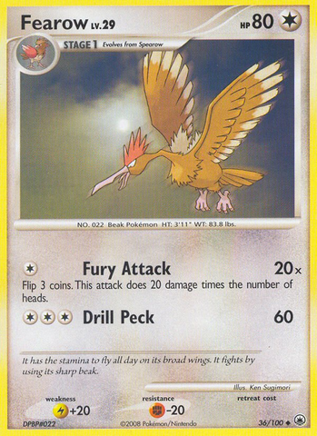 Fearow (36/100) [Diamond & Pearl: Majestic Dawn] - The Mythic Store | 24h Order Processing