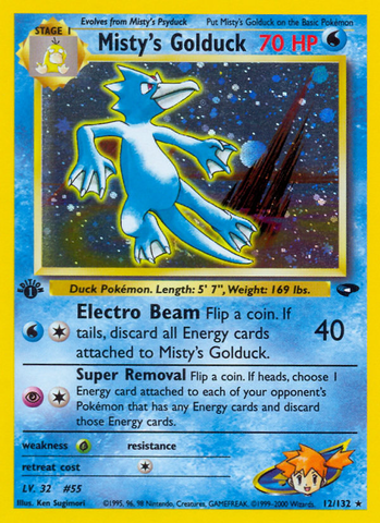 Misty's Golduck (12/132) [Gym Challenge 1st Edition] - The Mythic Store | 24h Order Processing