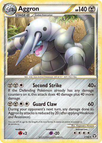 Aggron (1/102) [HeartGold & SoulSilver: Triumphant] - The Mythic Store | 24h Order Processing