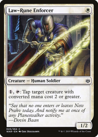 Law-Rune Enforcer [War of the Spark] - The Mythic Store | 24h Order Processing