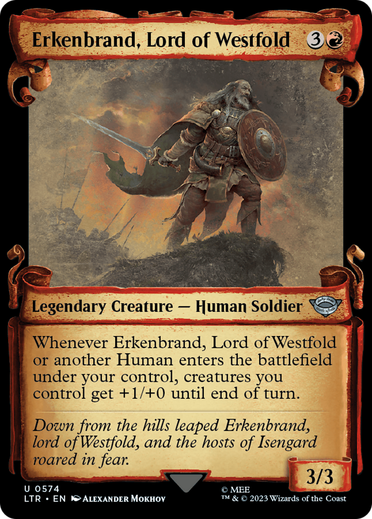 Erkenbrand, Lord of Westfold [The Lord of the Rings: Tales of Middle-Earth Showcase Scrolls] - The Mythic Store | 24h Order Processing