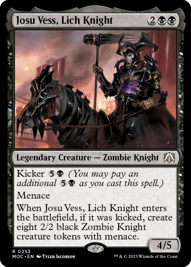 Josu Vess, Lich Knight [March of the Machine Commander] - The Mythic Store | 24h Order Processing