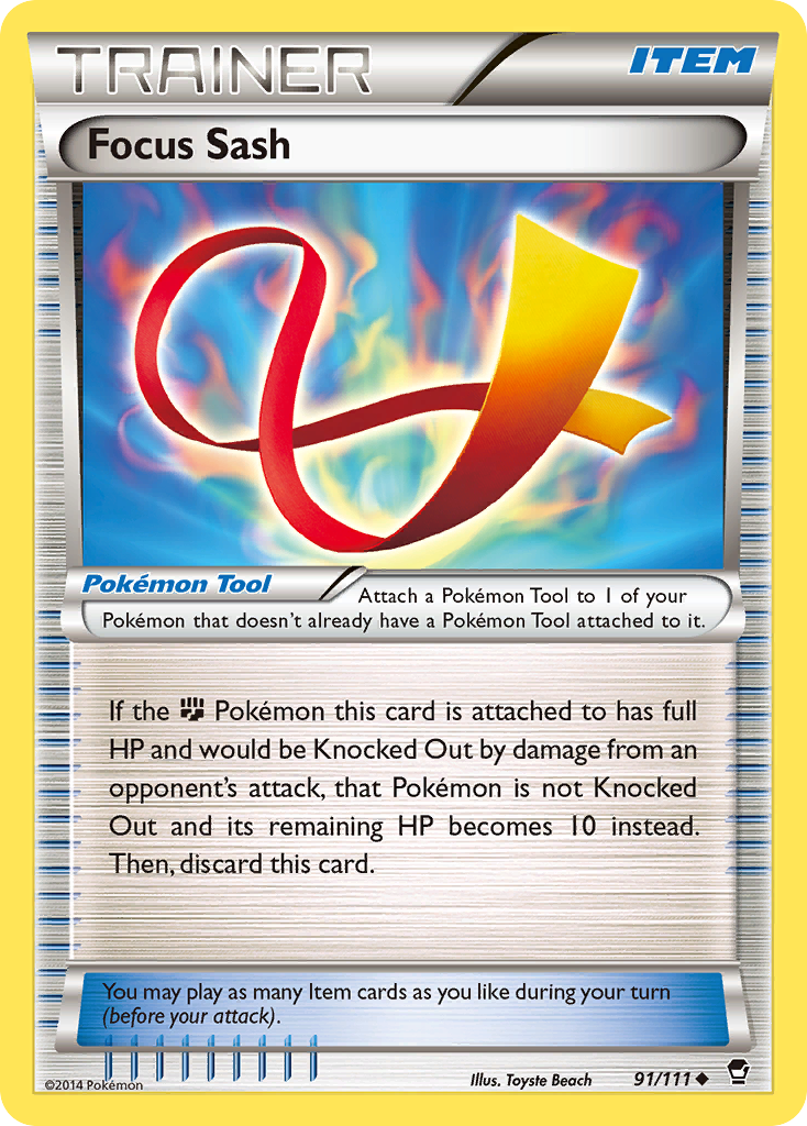 Focus Sash (91/111) [XY: Furious Fists] - The Mythic Store | 24h Order Processing