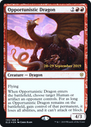 Opportunistic Dragon [Throne of Eldraine Prerelease Promos] - The Mythic Store | 24h Order Processing