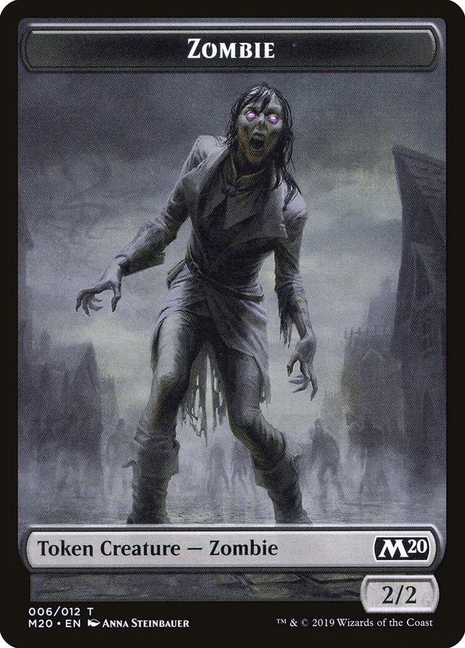Dragon (001) // Zombie Double-Sided Token [Game Night 2019 Tokens] - The Mythic Store | 24h Order Processing