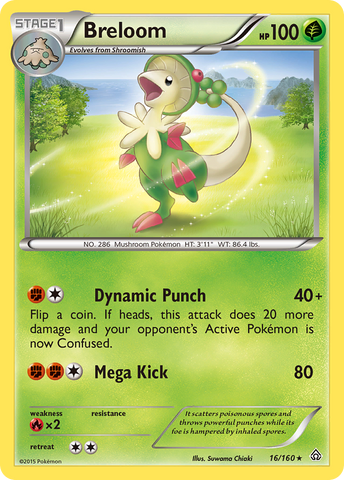 Breloom (16/160) [XY: Primal Clash] - The Mythic Store | 24h Order Processing