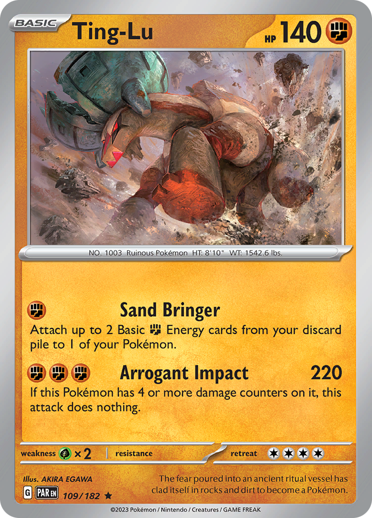 Ting-Lu (109/182) [Scarlet & Violet: Paradox Rift] - The Mythic Store | 24h Order Processing