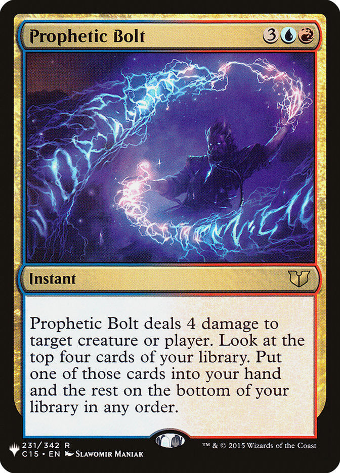 Prophetic Bolt [The List] - The Mythic Store | 24h Order Processing