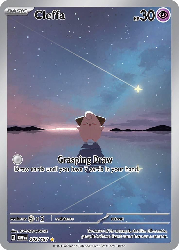 Cleffa (202/197) [Scarlet & Violet: Obsidian Flames] - The Mythic Store | 24h Order Processing