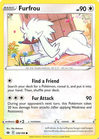 Furfrou (126/198) [Sword & Shield: Chilling Reign] - The Mythic Store | 24h Order Processing