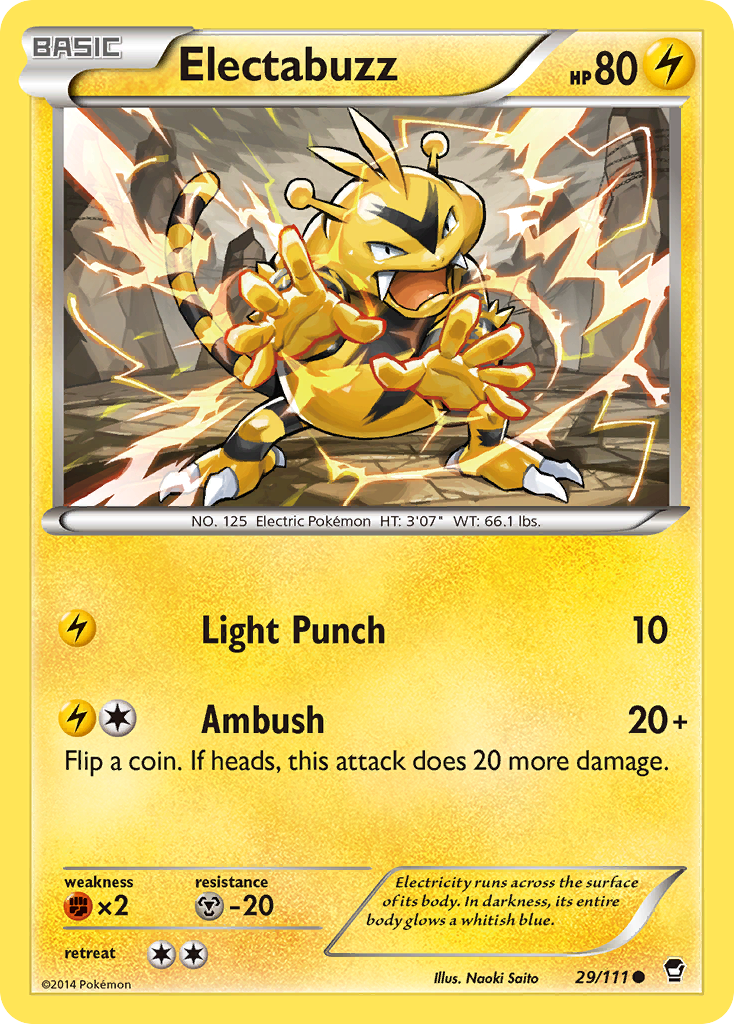Electabuzz (29/111) [XY: Furious Fists] - The Mythic Store | 24h Order Processing