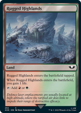 Rugged Highlands (Surge Foil) [Warhammer 40,000] - The Mythic Store | 24h Order Processing