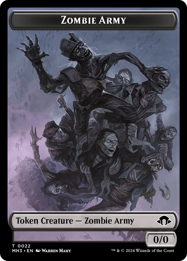 Phyrexian Germ // Zombie Army Double-Sided Token [Modern Horizons 3 Tokens] - The Mythic Store | 24h Order Processing