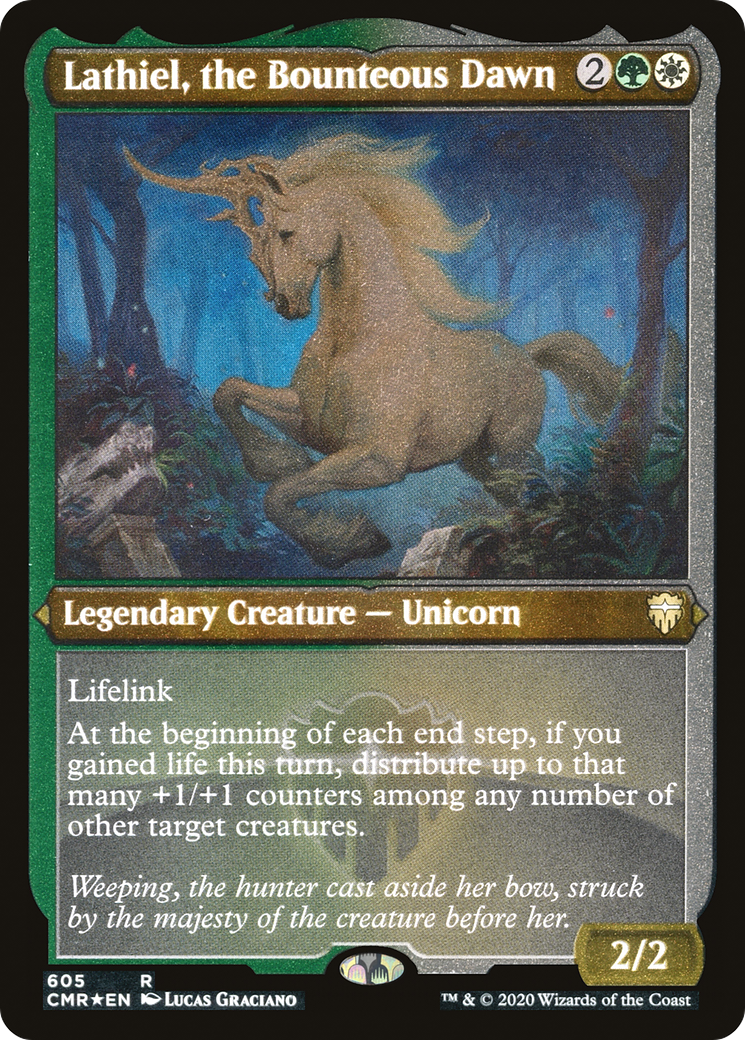 Lathiel, the Bounteous Dawn (Etched) [Commander Legends] - The Mythic Store | 24h Order Processing