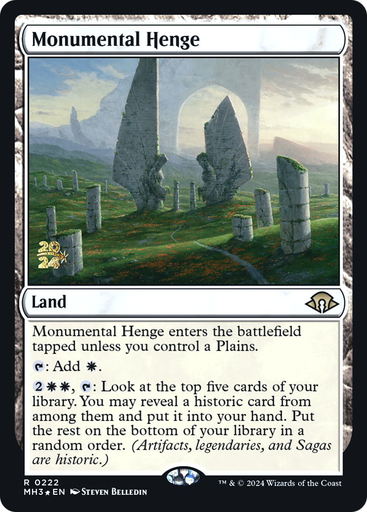 Monumental Henge [Modern Horizons 3 Prerelease Promos] - The Mythic Store | 24h Order Processing