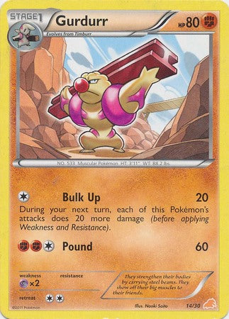 Gurdurr (14/30) [Black & White: Trainer Kit - Excadrill] - The Mythic Store | 24h Order Processing