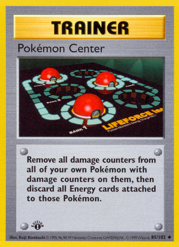 Pokemon Center (85/102) (Shadowless) [Base Set 1st Edition] - The Mythic Store | 24h Order Processing