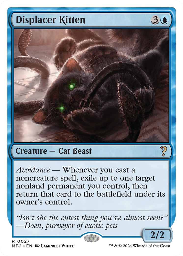 Displacer Kitten (White Border) [Mystery Booster 2] - The Mythic Store | 24h Order Processing