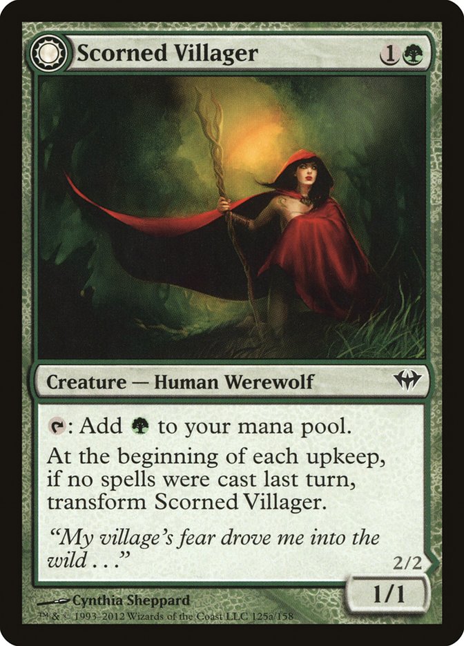 Scorned Villager // Moonscarred Werewolf [Dark Ascension] - The Mythic Store | 24h Order Processing