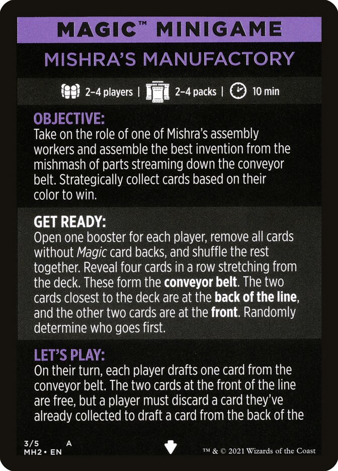 Mishra's Manufactory (Magic Minigame) [Modern Horizons 2 Minigame] - The Mythic Store | 24h Order Processing