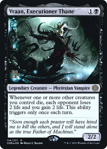 Vraan, Executioner Thane [Phyrexia: All Will Be One Prerelease Promos] - The Mythic Store | 24h Order Processing