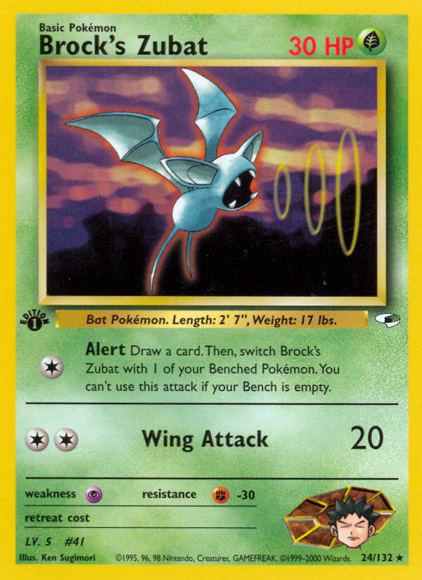 Brock's Zubat (24/132) [Gym Heroes 1st Edition] - The Mythic Store | 24h Order Processing